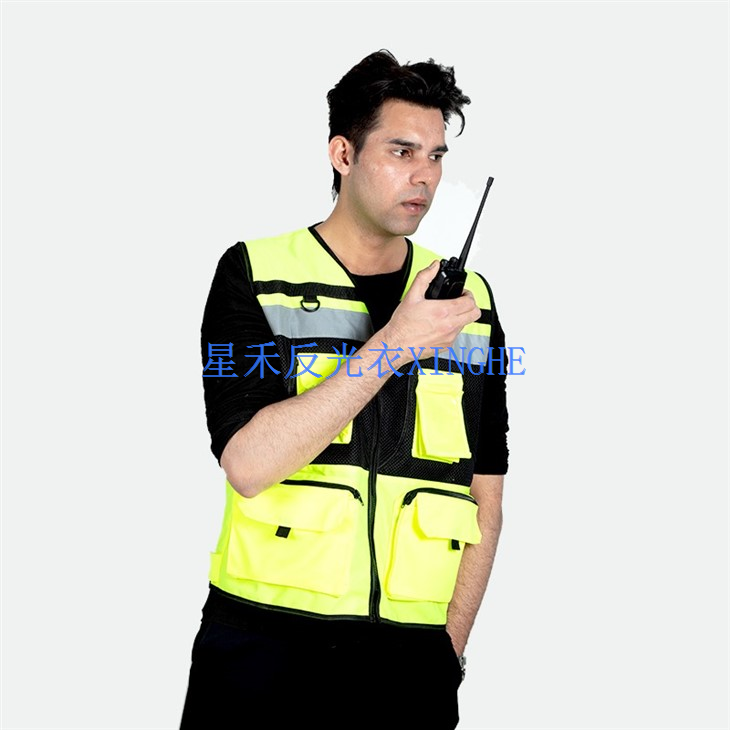 Hi-Vis biztonsági fényvisszaverő mellény
