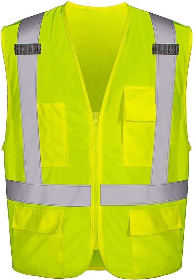 Fluoreszkáló sárga biztonsági mellény